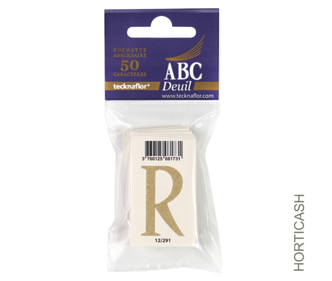 ABC DEUIL POCHETTE "R" x50