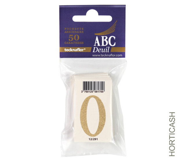 ABC DEUIL POCHETTE "O" x50