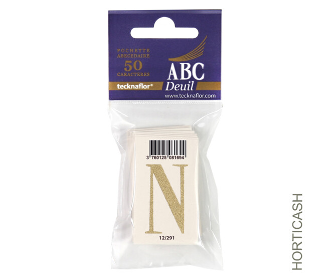 ABC DEUIL POCHETTE "N" x50