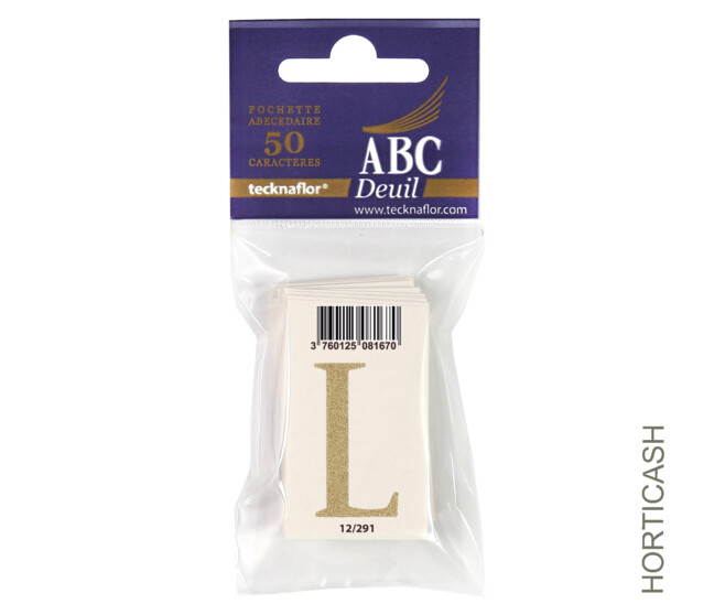 ABC DEUIL POCHETTE "L" x50