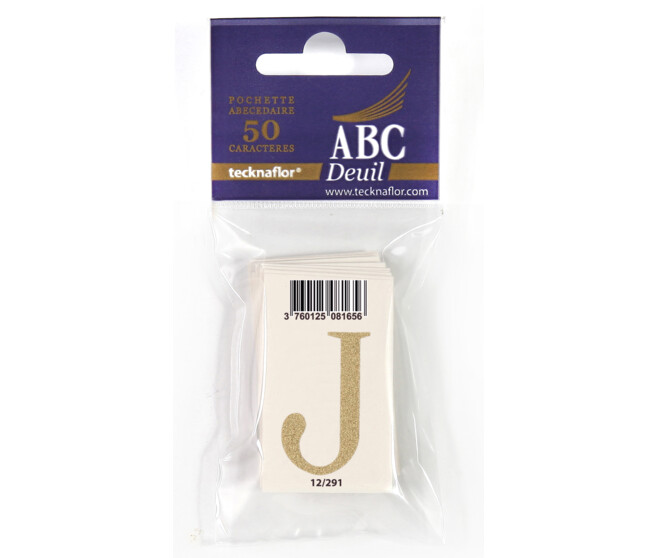 ABC DEUIL POCHETTE "J" x50