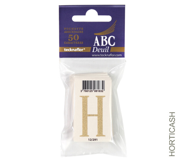 ABC DEUIL POCHETTE "H" x50