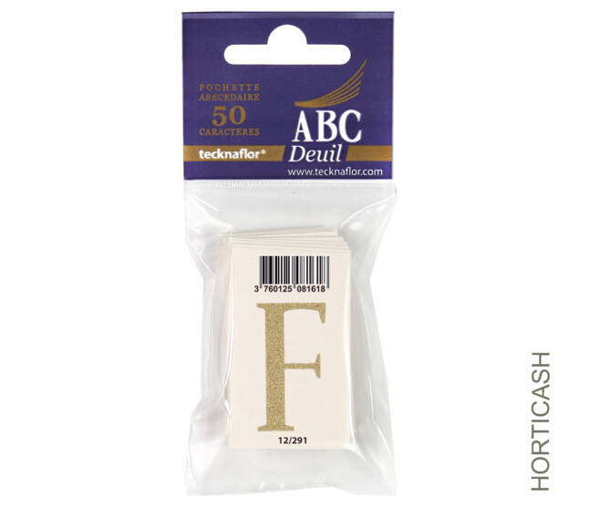 ABC DEUIL POCHETTE "F" x50