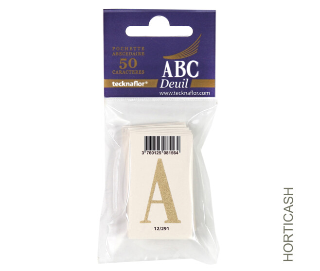 ABC DEUIL POCHETTE "A" x50