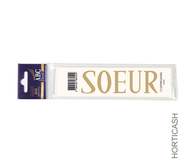 ABC DEUIL POCHETTE "SOEUR" x10