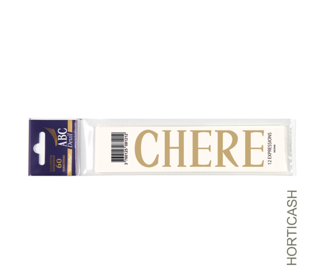 ABC DEUIL POCHETTE "CHERE" x10