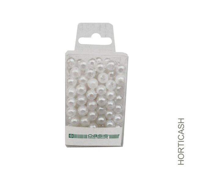 PERLE 14MM BLANC x72