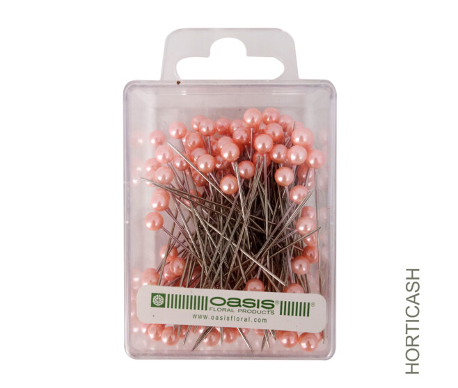 EPINGLE 5.5CM TETE 5MM ROSE PALE x144