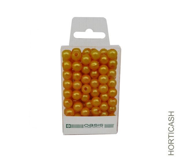 PERLE 8MM ABRICOT x144