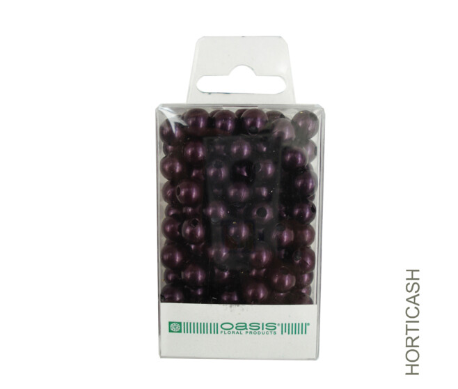 PERLE 8MM AUBERGINE x144