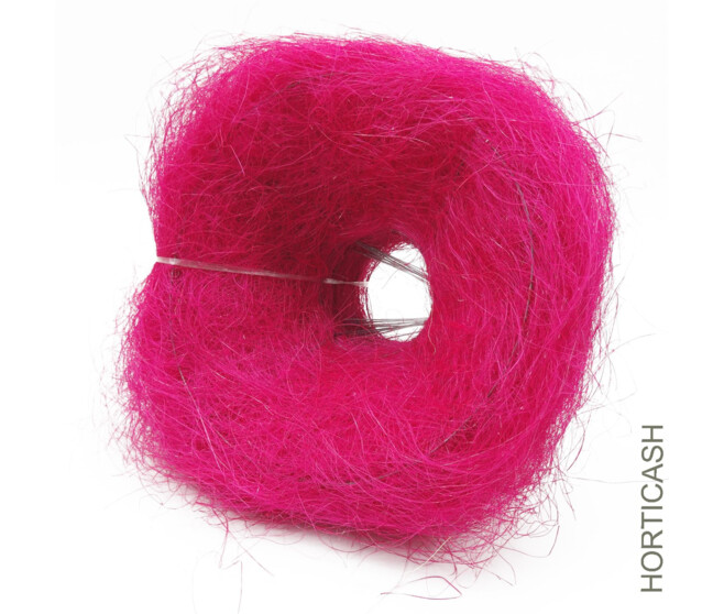 PORTE BOUQUET SISAL D25CM FUSCHIA