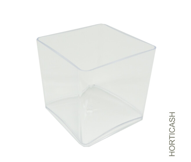VASE CARRE 12X12 H12CM TRANSPARENT