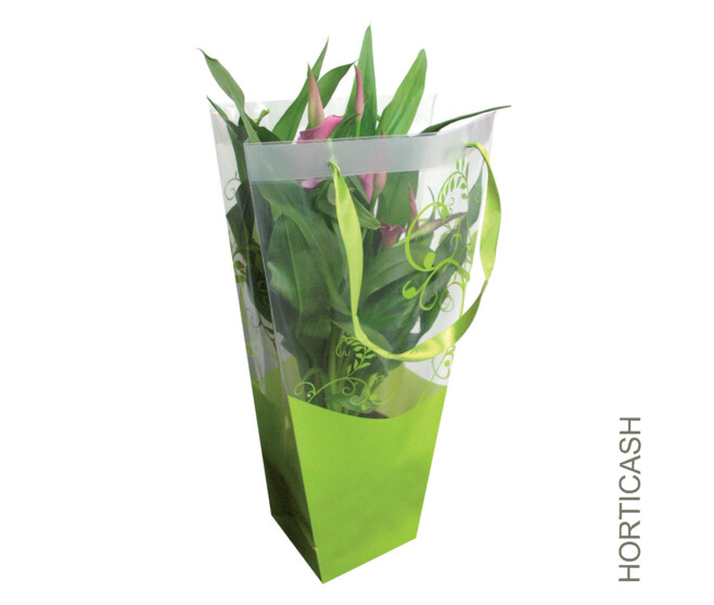 SAC FLORES 12X25X74CM VERT x10
