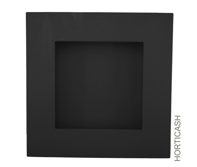 TABLEAU VEGETAL 25X25CM NOIR