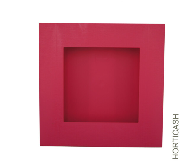 TABLEAU VEGETAL 25X25CM FUCHSIA