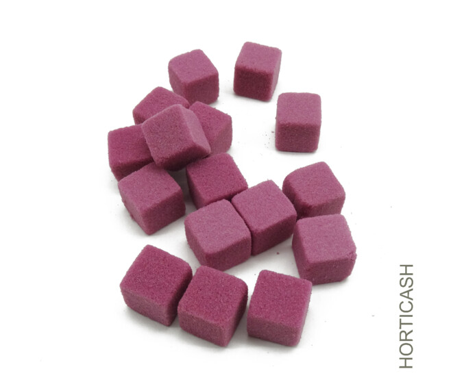 MINI CUBES RAINBOW 2X2X2CM FUCHSIA OASIS x300