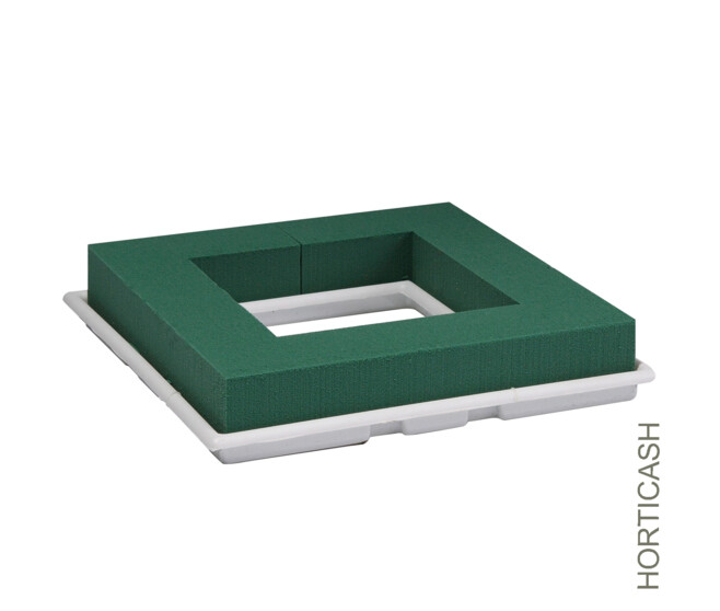 OASIS TABLE DECO 27X27 H4.5CM MOUILLABLE x2