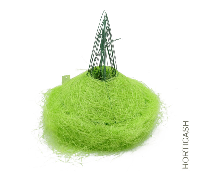 PORTE BOUQUET SISAL D25CM VERT ANIS