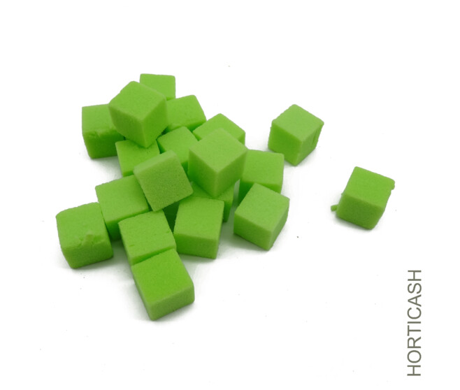 MINI CUBES RAINBOW 2X2X2CM VERT ANIS OASIS x300