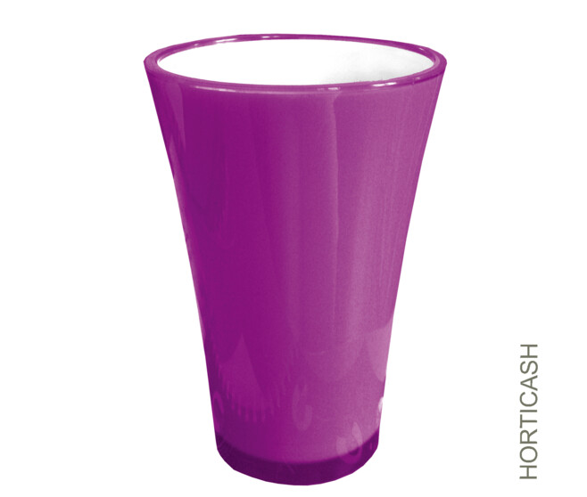 VASE FIZZY D8.2/14 H20.5CM VIOLET