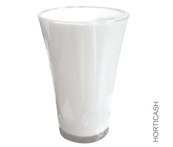 VASE FIZZY D8.2/14 H20.5CM BLANC