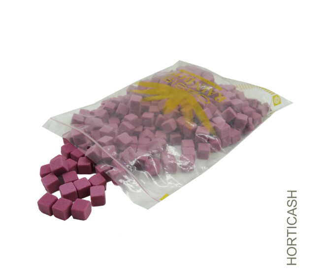 MINI CUBES RAINBOW 2X2X2CM FUCHSIA OASIS x300