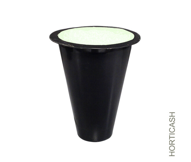 VASE CONIQUE A/MOUSSE NOIR