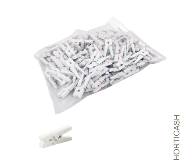 PINCE A LINGE 25MM BLANCHE x144