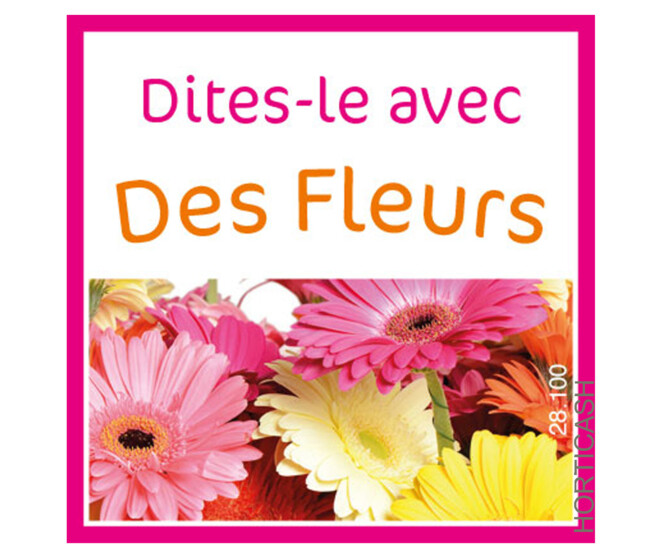 ETIQ JESO DITES-LE AVEC DES FLEURS x500