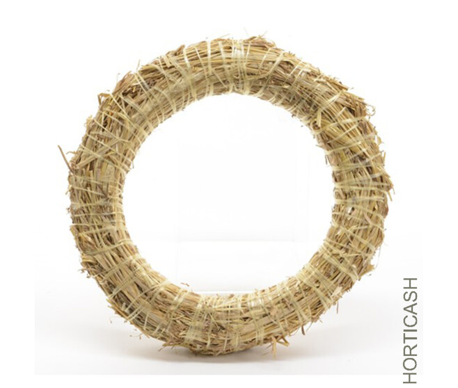 COURONNE DE PAILLE 25CM NATUREL