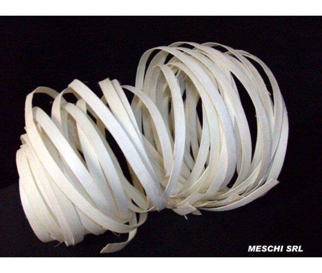 RATTAN COIL FLAT 18MM 200G BLANC