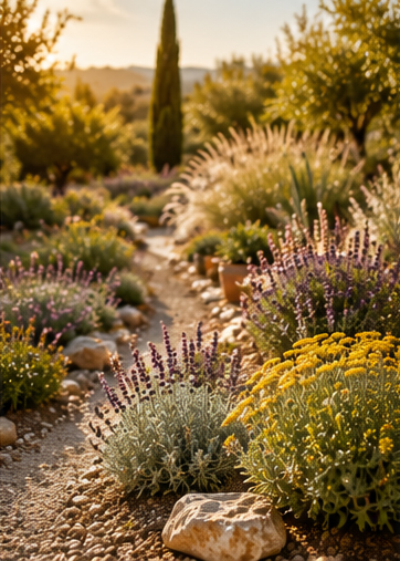 jardin végétalisé adapté aux fortes chaleurs