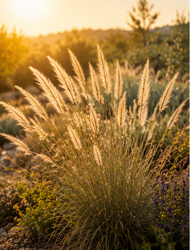 graminée au jardin