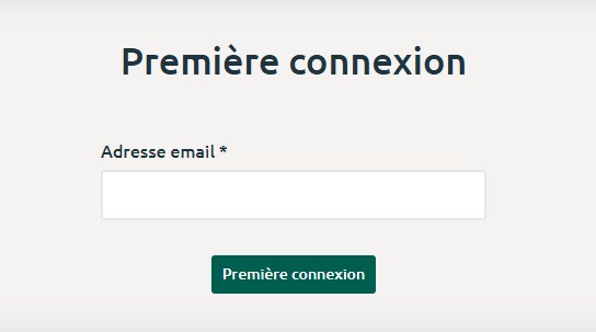 Première connexion Première connexion